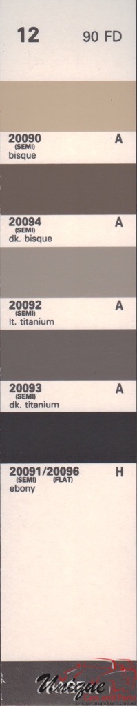 1990 Ford Paint Charts Rinshed-Mason 3